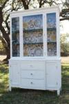 modern cottage painted china cabinet